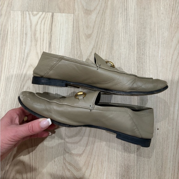 GUCCI Women’s Loafer with Horsebit 37.5 Taupe / Beige - Picture 7 of 7